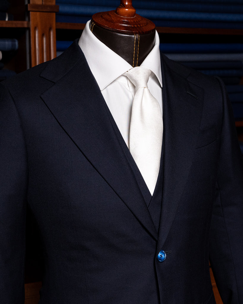 Abito Giotto Blu Petrolio Scuro con Gilet