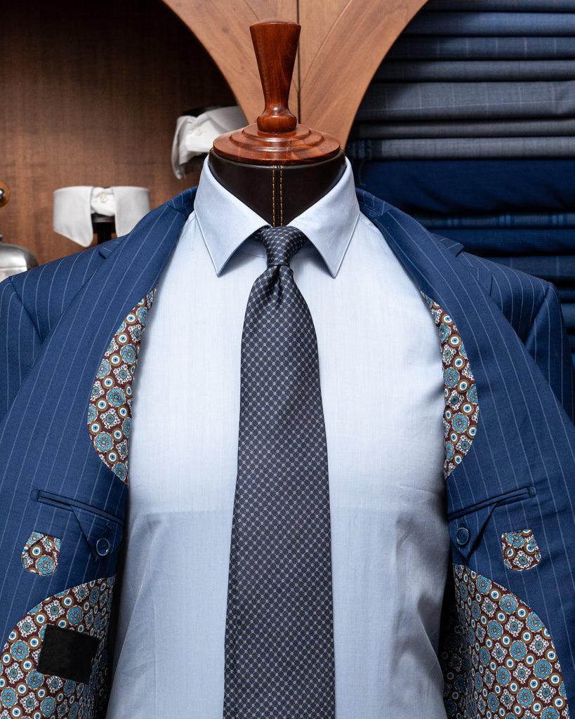 Giotto Royal Blue Pinstripe Suit
