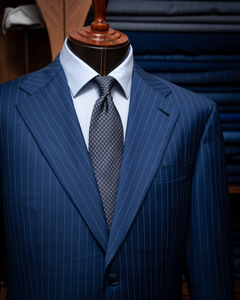 Giotto Royal Blue Pinstripe Suit