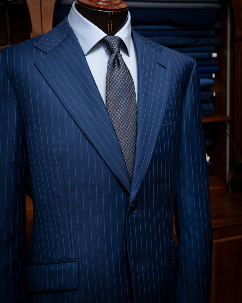 Giotto Royal Blue Pinstripe Suit