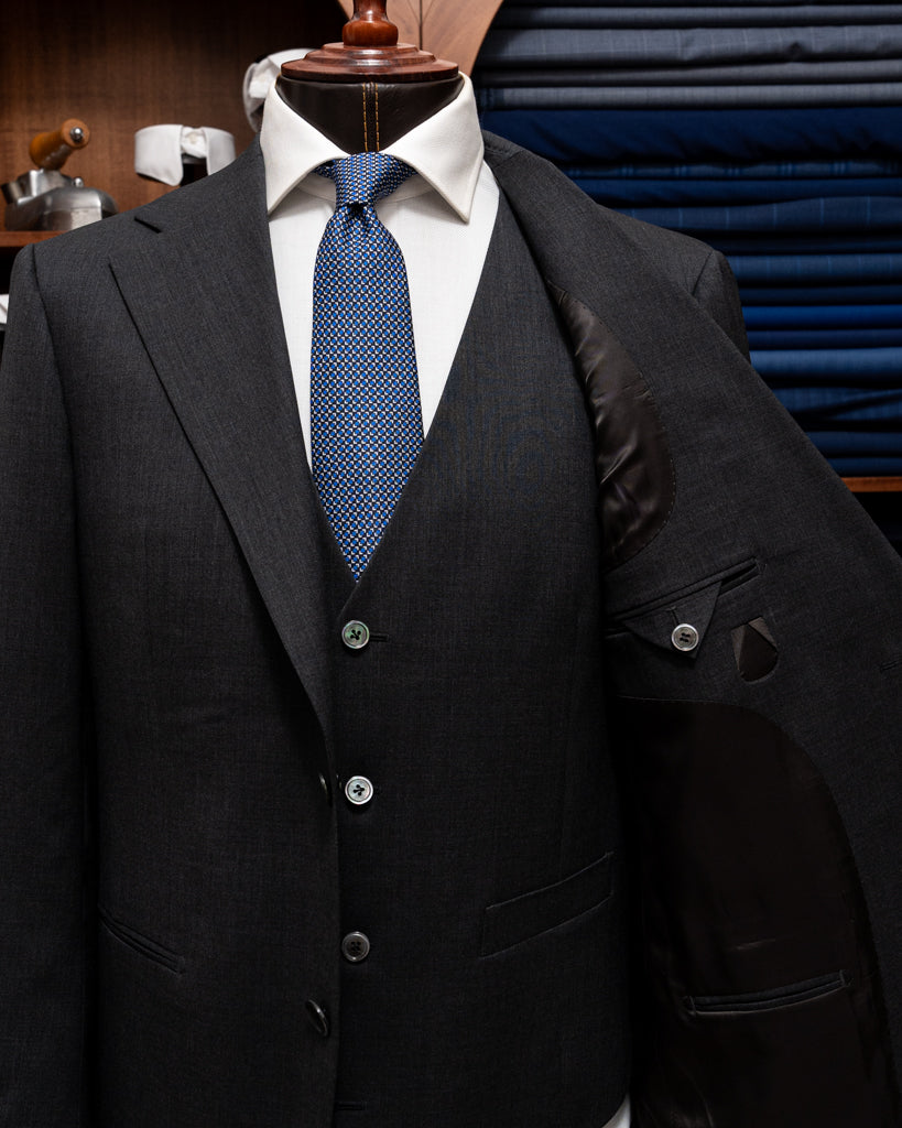 Abito Giotto Charcoal Gray con Gilet