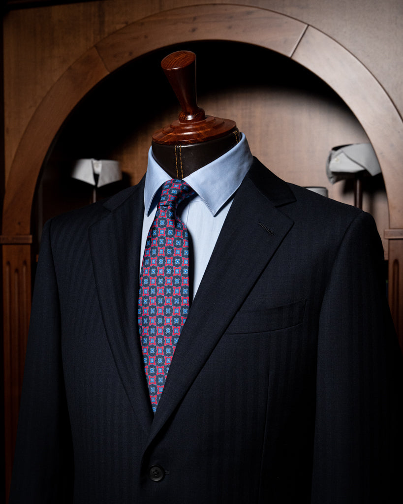 Abito Giotto Deep Blue Spinato