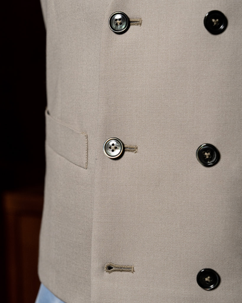 Abito Giotto Grigio Beige con Gilet