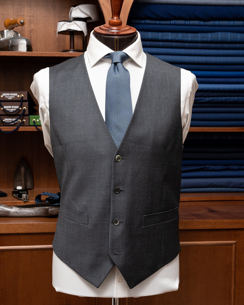 Abito Giotto Grigio Medio con Gilet
