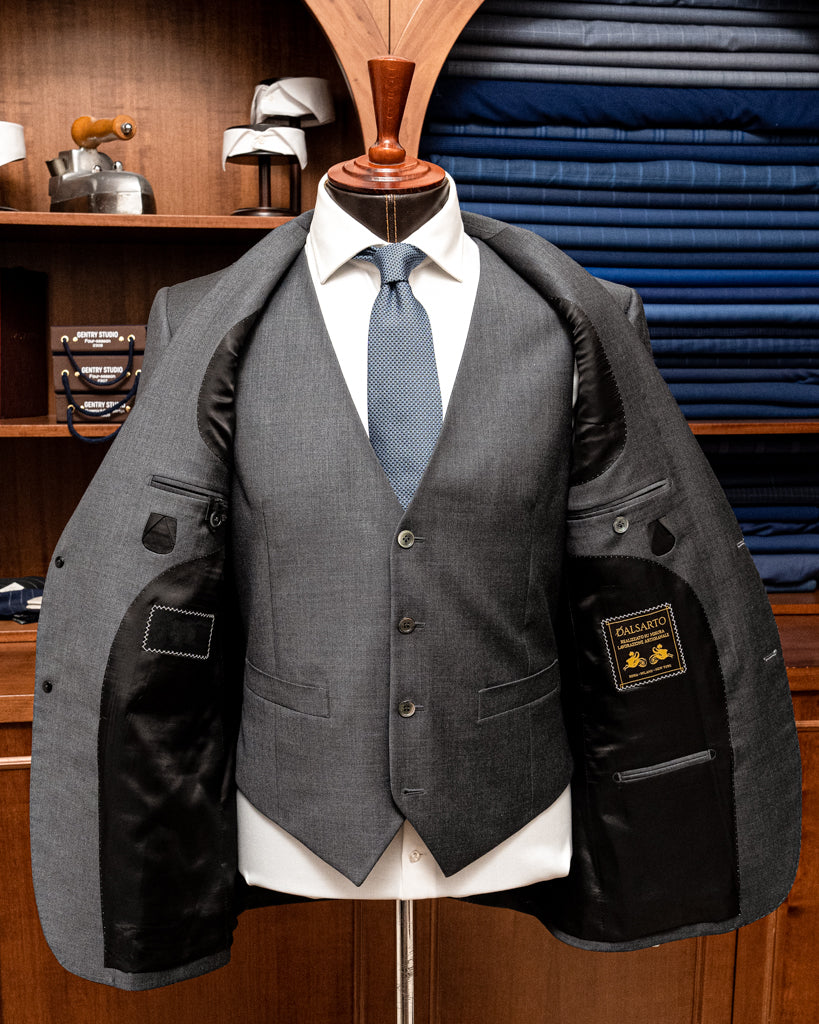Abito Giotto Grigio Medio con Gilet
