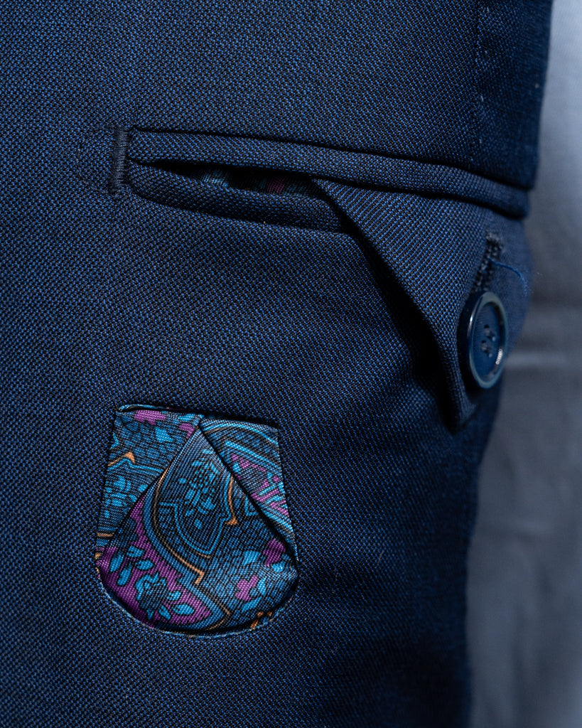 Abito Giotto in Twill Blu Notte