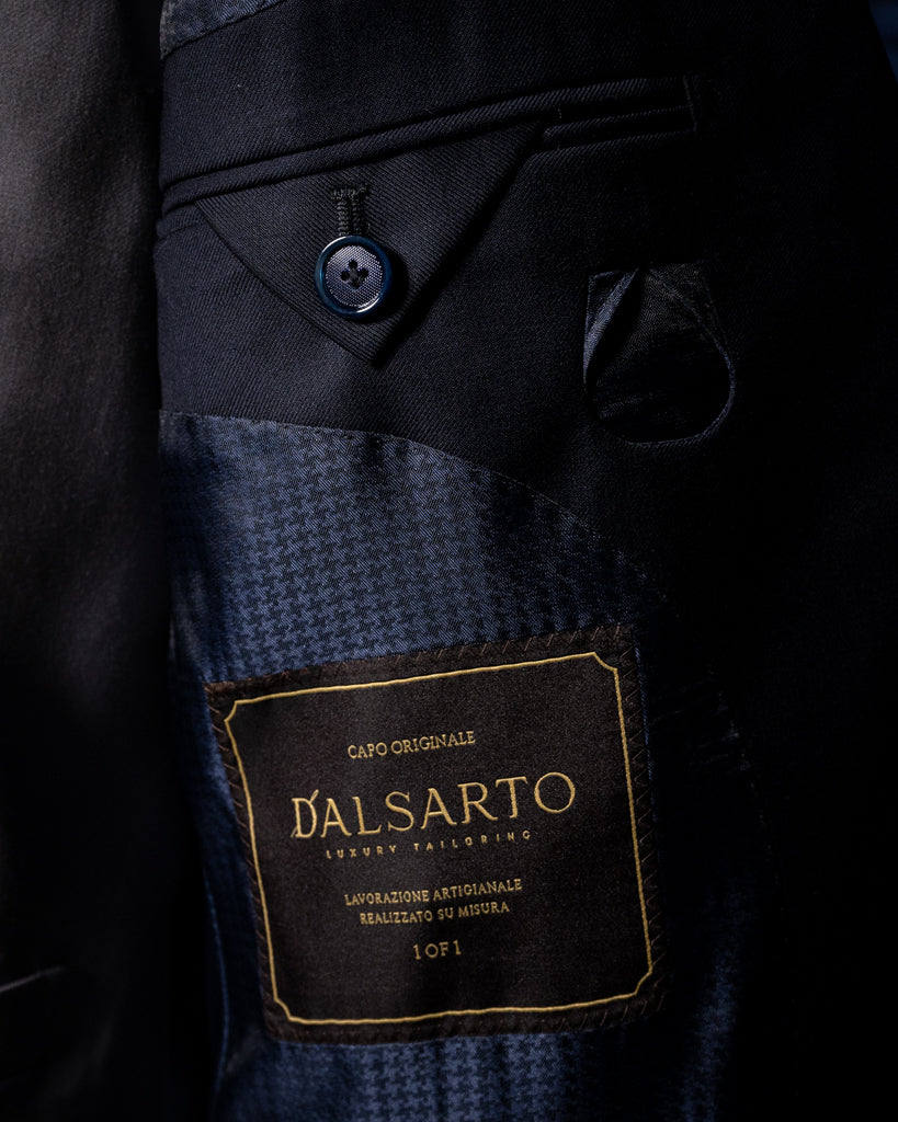 Abito Giotto Navy Blue con Gilet Argento