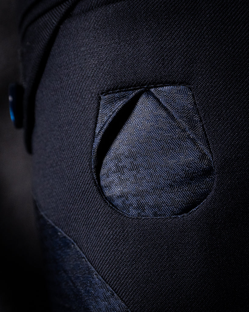 Abito Giotto Navy Blue con Gilet Argento
