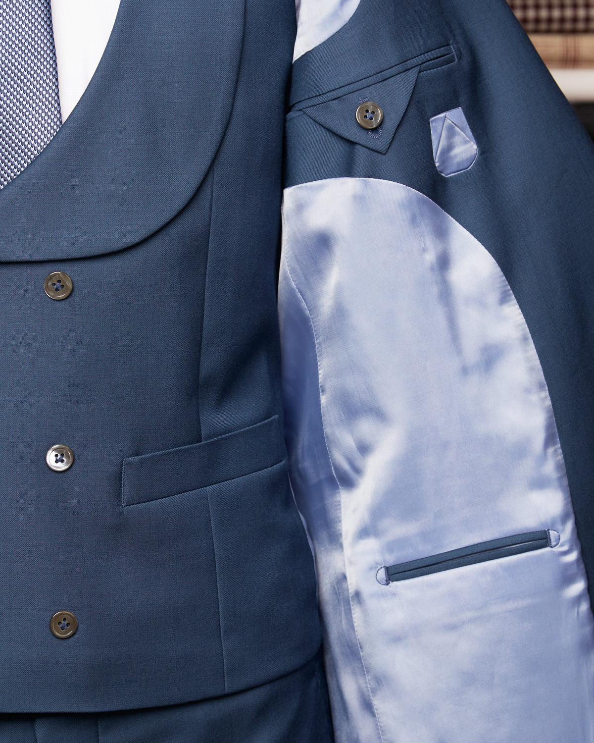 Petrol Blue Modernico Suit with Vest