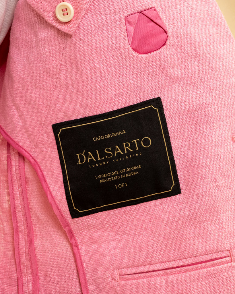  Modernico Linen Suit in Pastel Pink 