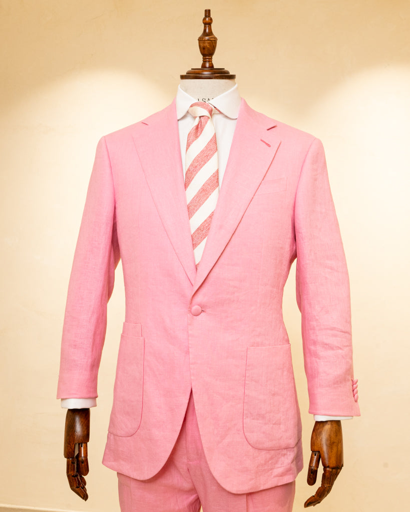 Modernico Linen Suit in Pastel Pink 