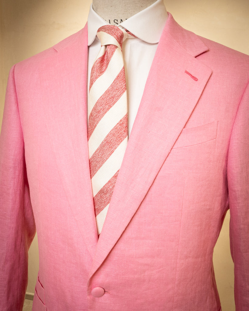  Modernico Linen Suit in Pastel Pink 