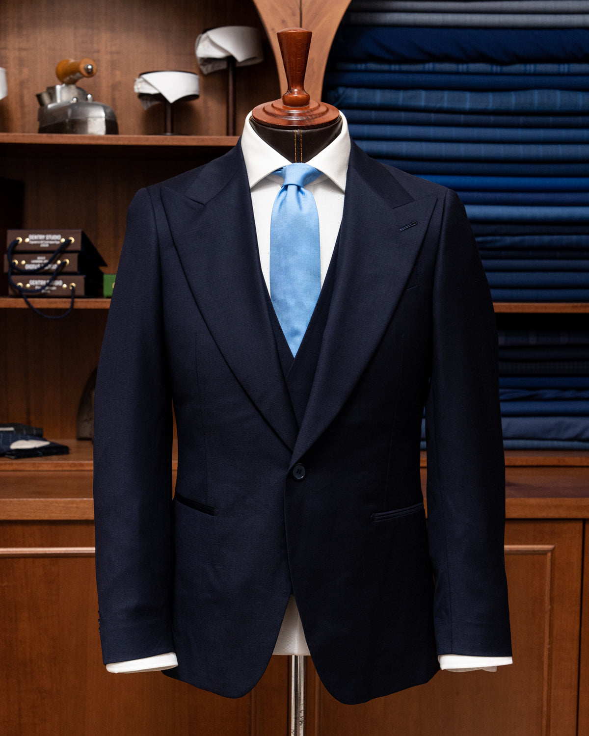 Midnight Blue Modernico Suit with Vest