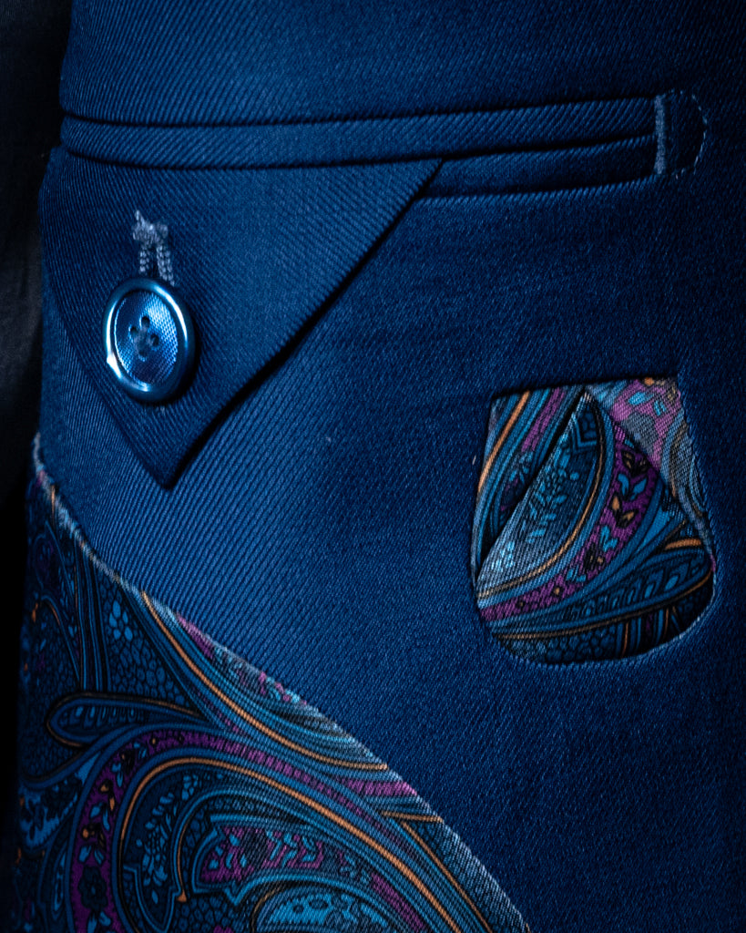 Light Navy Blue Perugino Suit