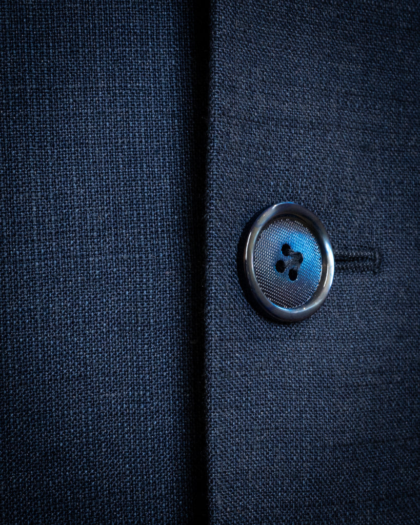 Korean Style Suit Blue Melange