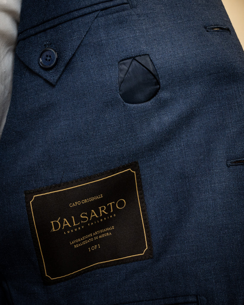 Korean Style Suit Blue Melange