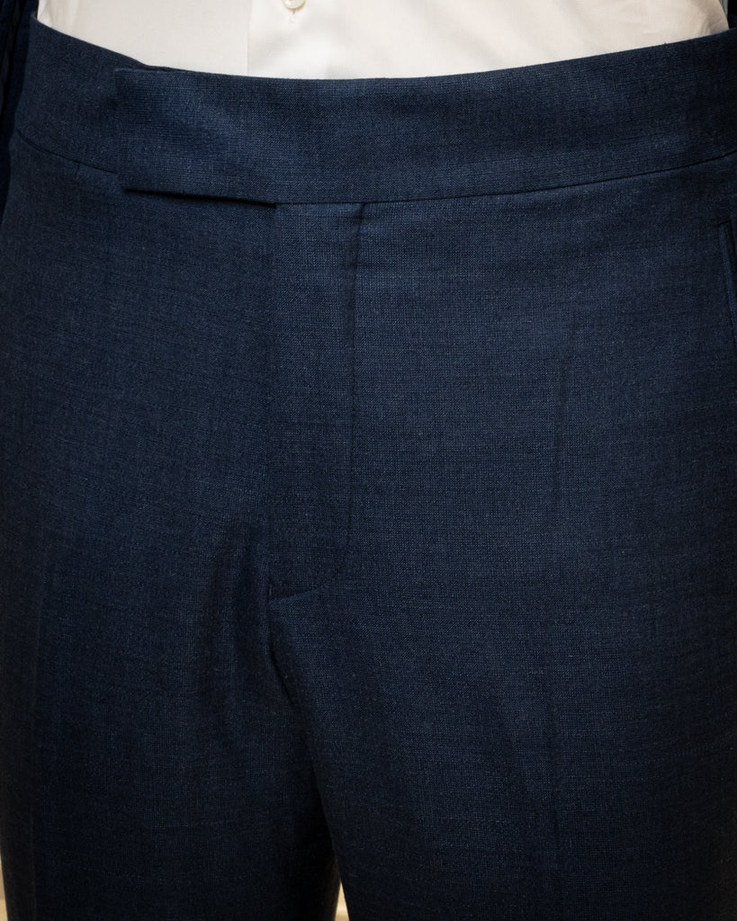 Korean Style Suit Blue Melange