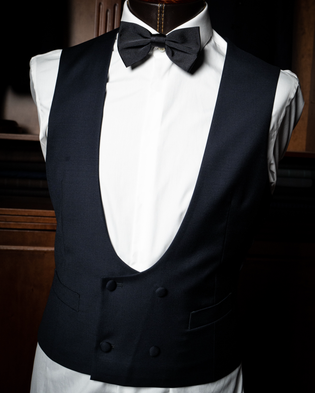 Abito Stile Smoking Donatello Navy Blue con Gilet