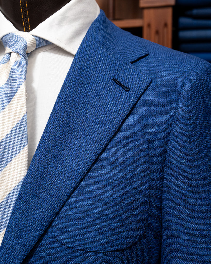 Blazer Giotto Hopsack Blu Chiaro