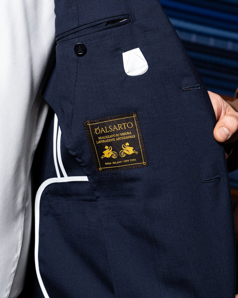 Blazer Giotto Hopsack Blu Notte