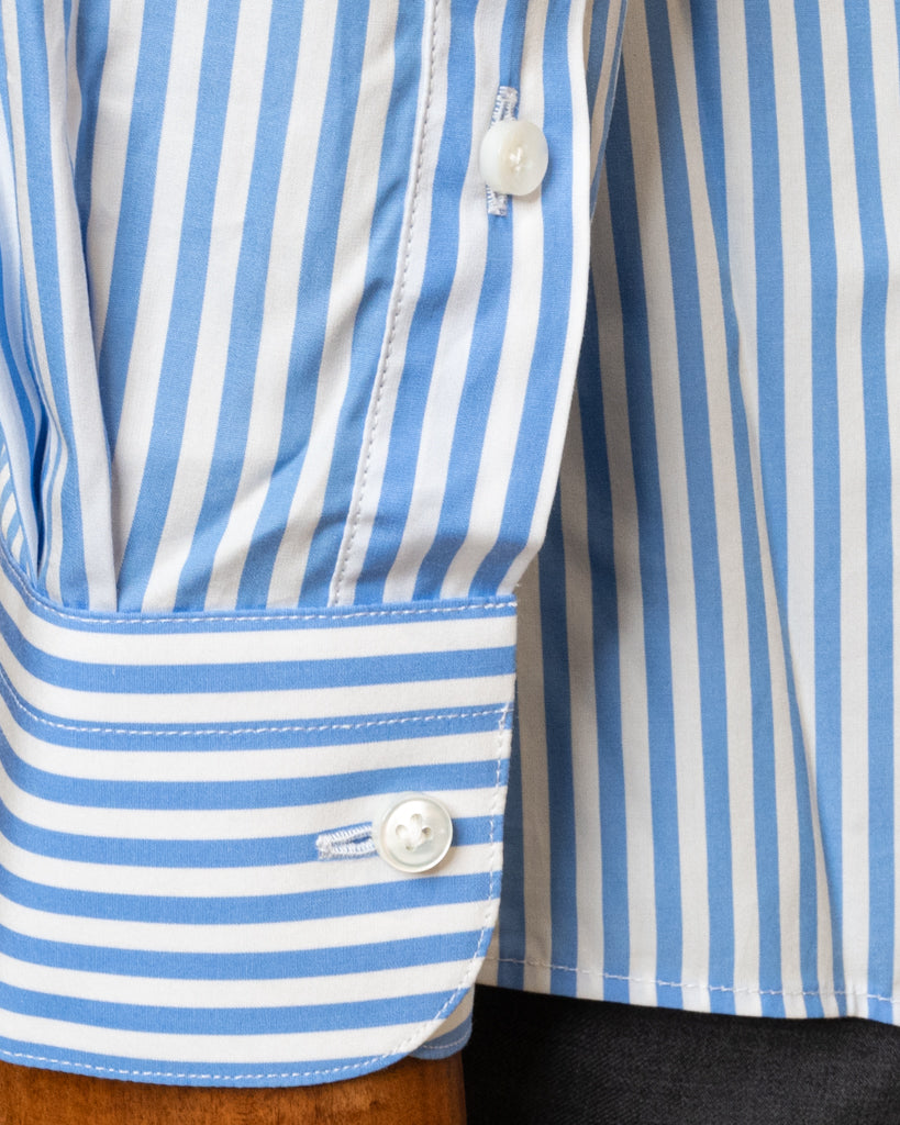 Camicia Bacchettata Azzurra Stretch