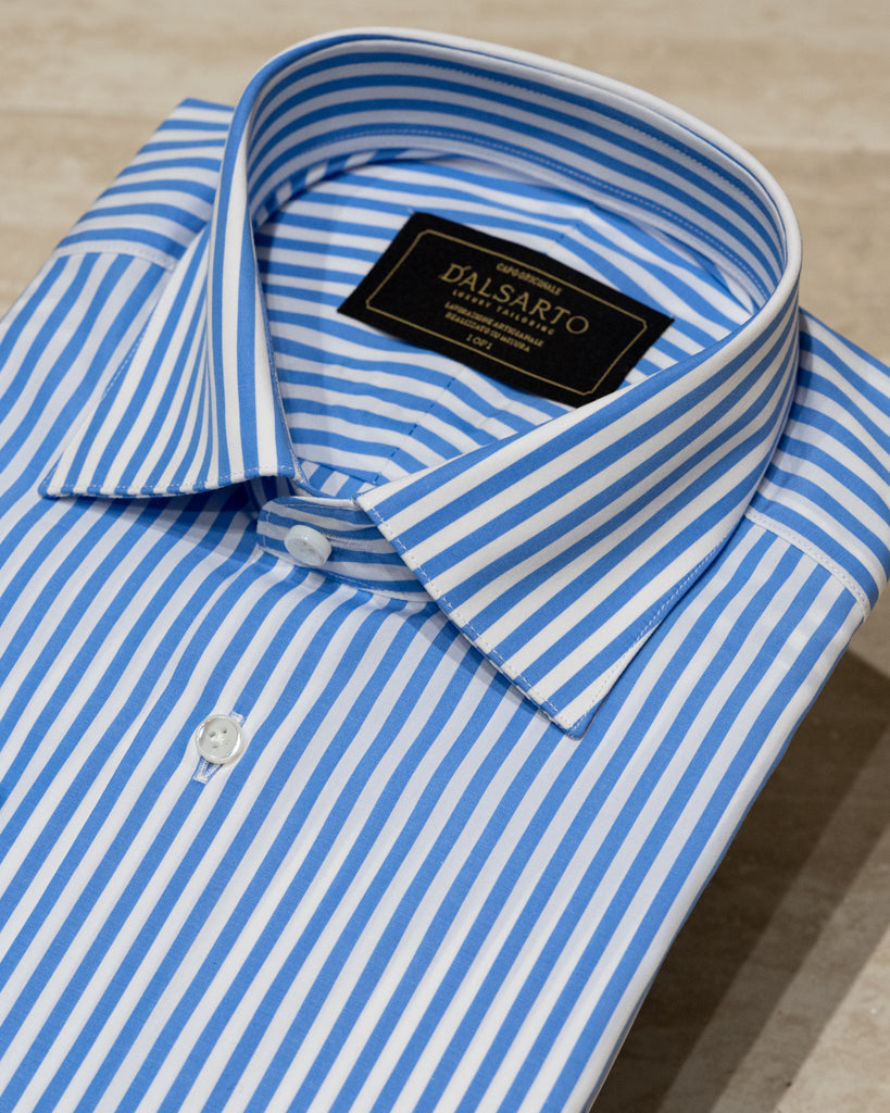Camicia Bacchettata Celeste