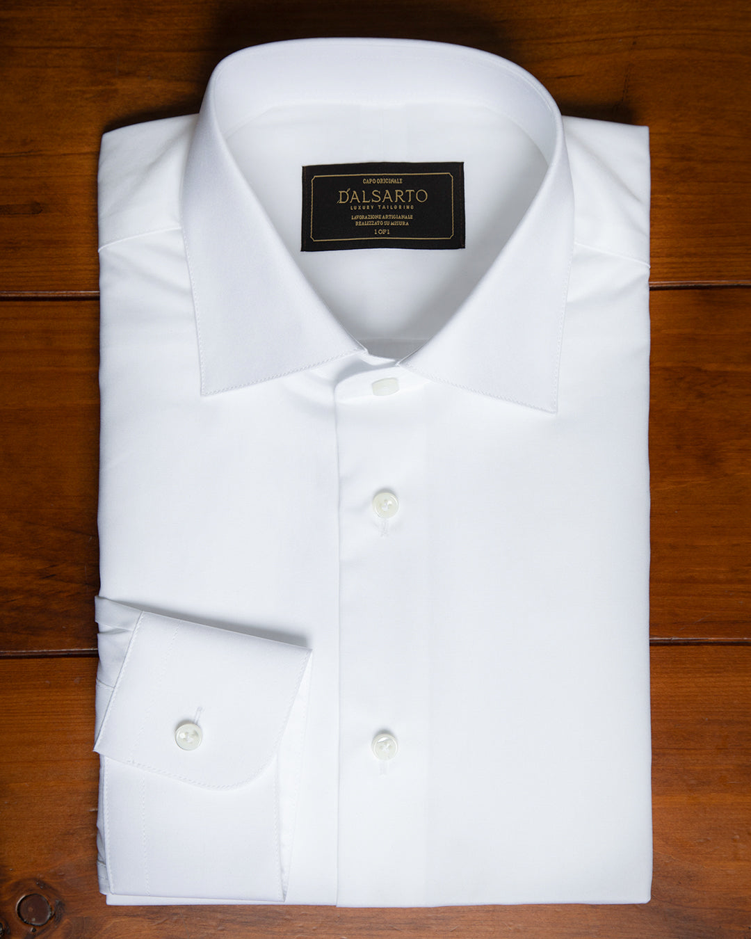 Camicia Bianca Dalsarto con Collo Francese