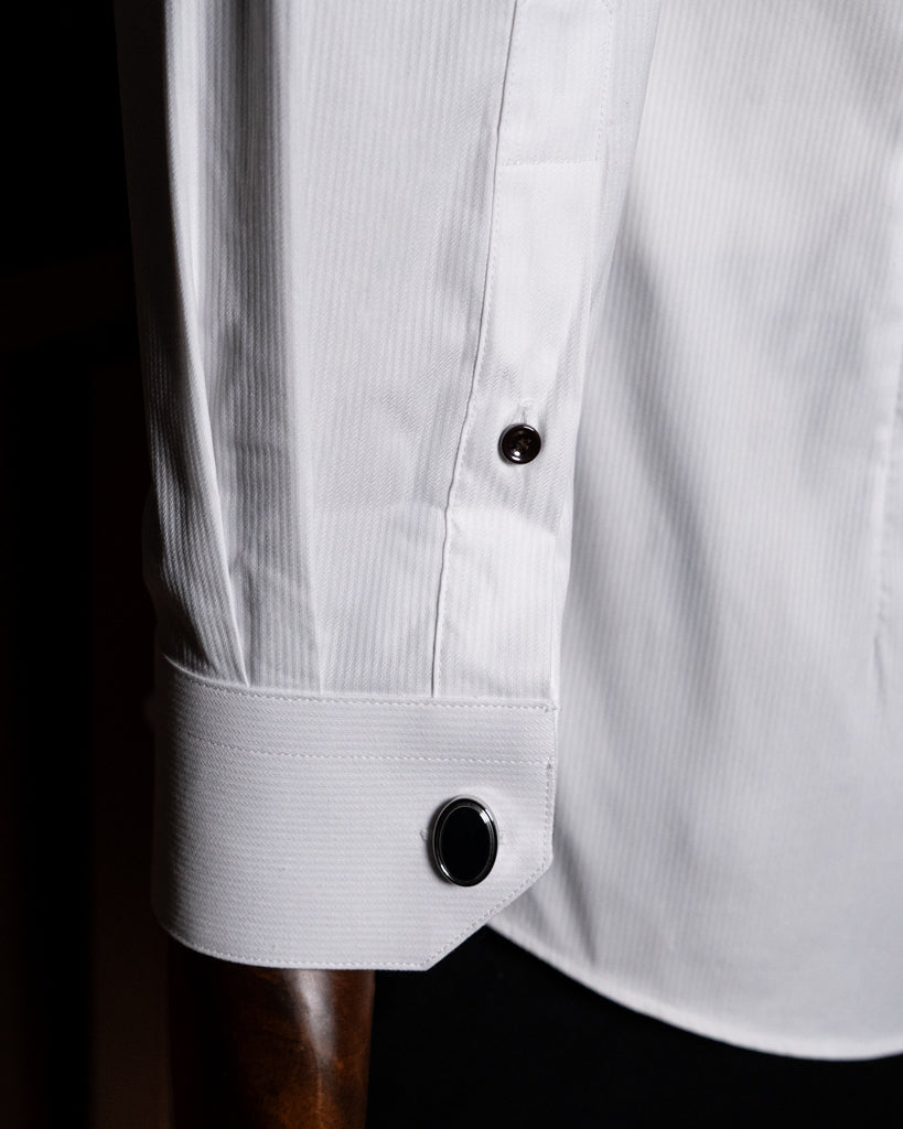 Camicia Cerimonia Bianca Spinata