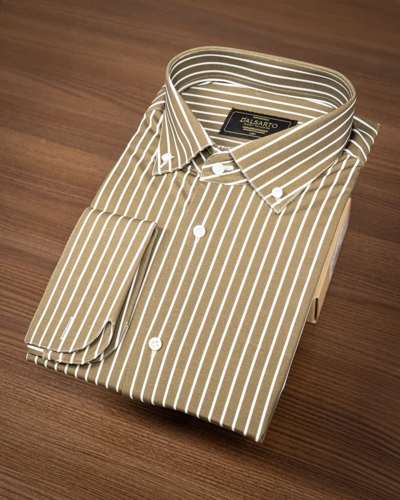 Brown Striped Shirt