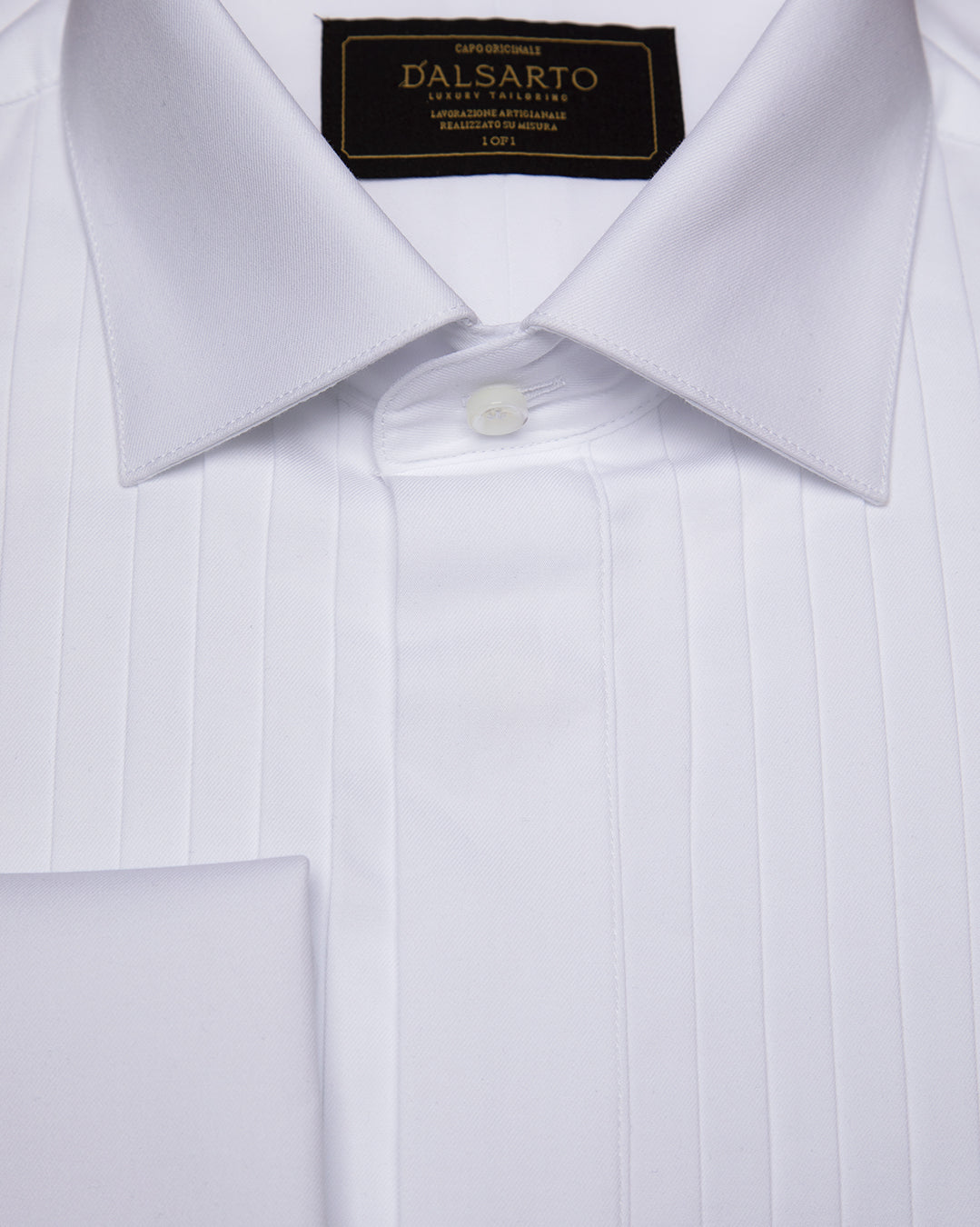 Camicia Smoking con Plissé