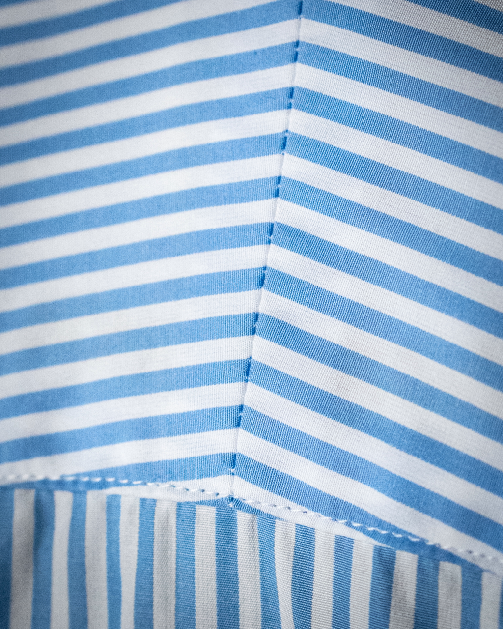 Bellini White and Light Blue Striped Shirt