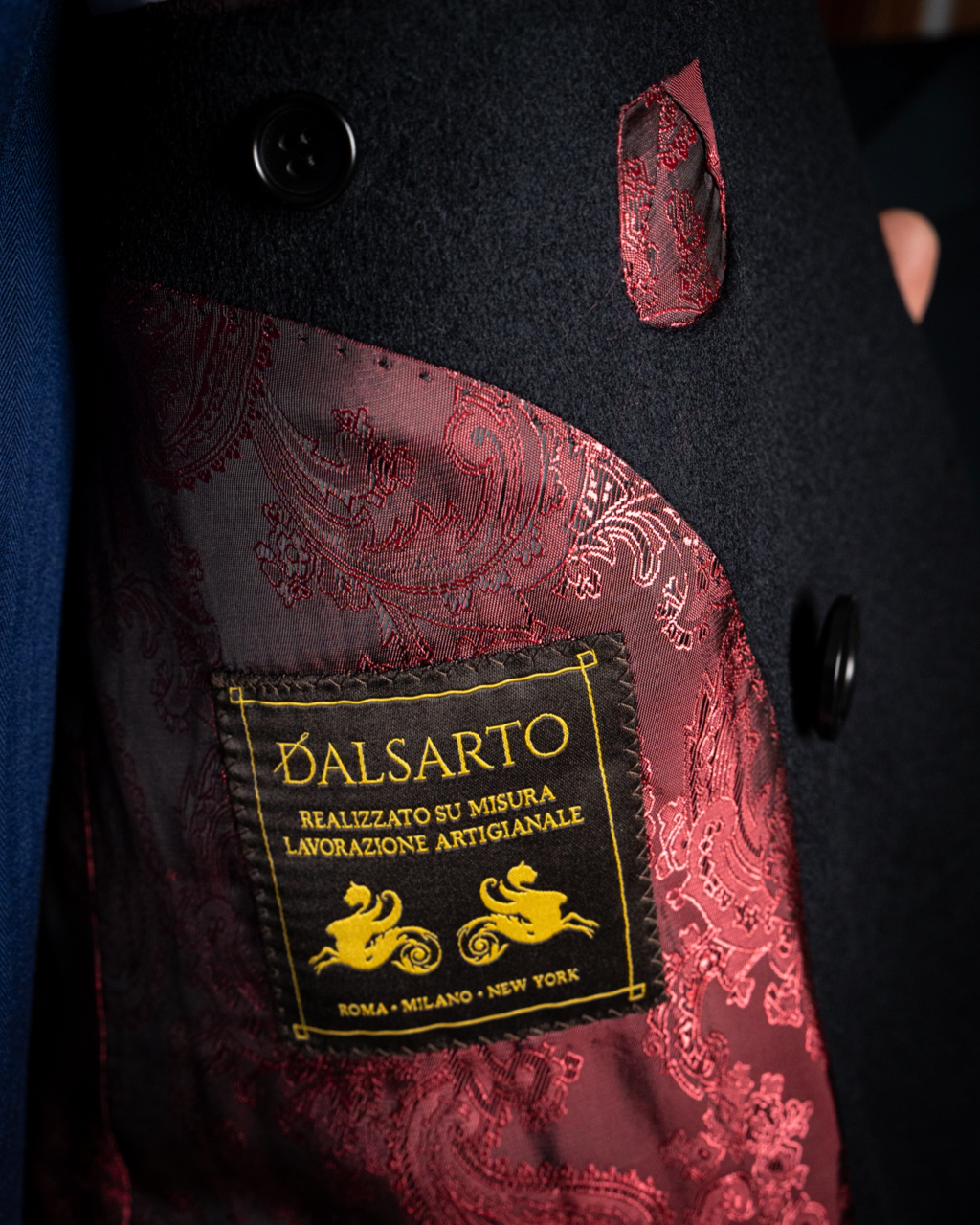 Cappotto Ghiberti Blu Lana Cashmere