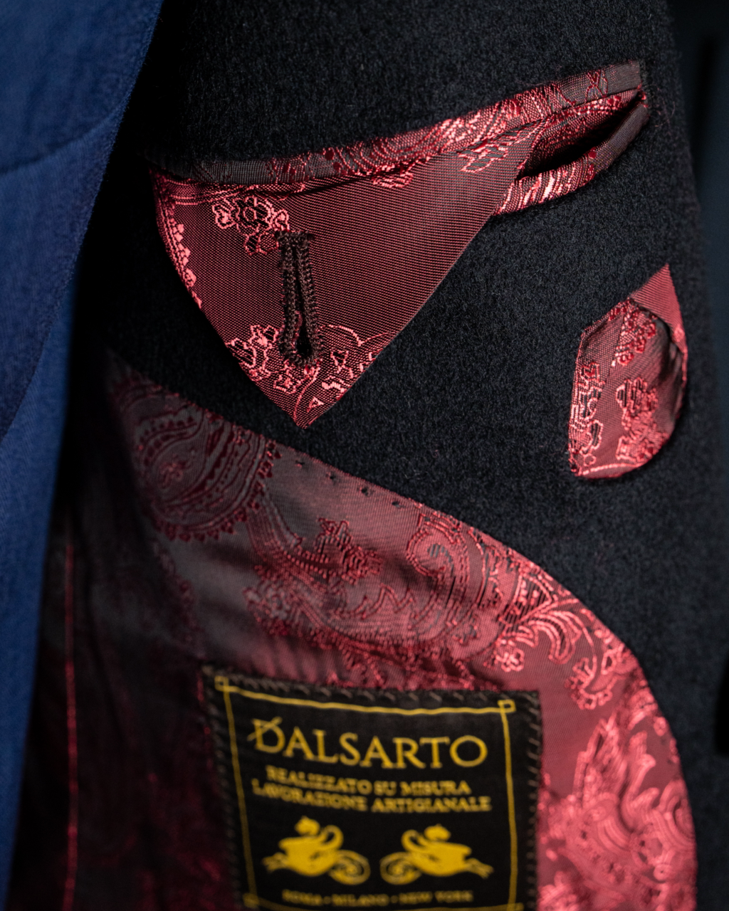 Cappotto Ghiberti Blu Lana Cashmere