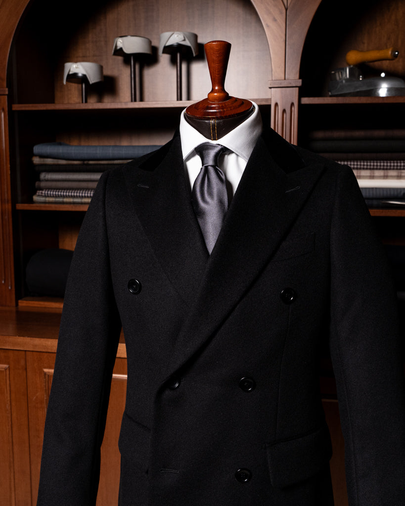 Cappotto Ghiberti Nero Lana Cashmere