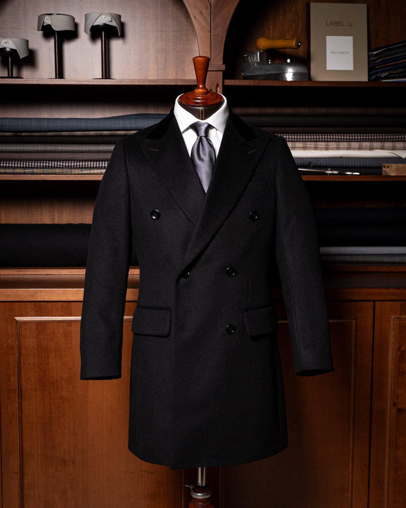 Cappotto Ghiberti Nero Lana Cashmere