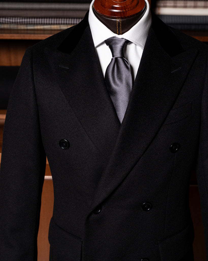 Cappotto Ghiberti Nero Lana Cashmere
