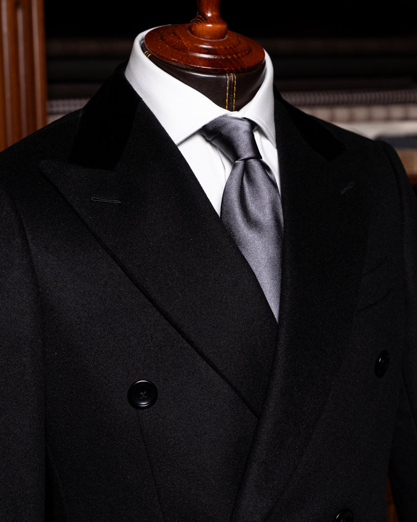 Cappotto Ghiberti Nero Lana Cashmere