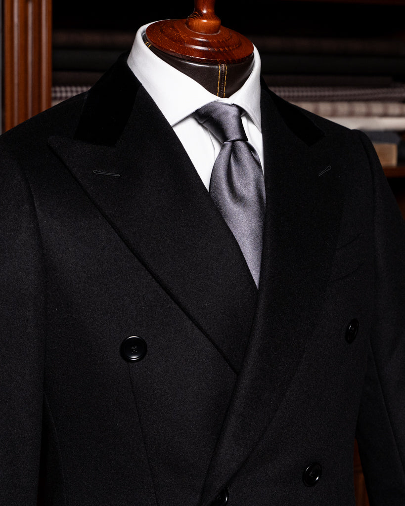Cappotto Ghiberti Nero Lana Cashmere