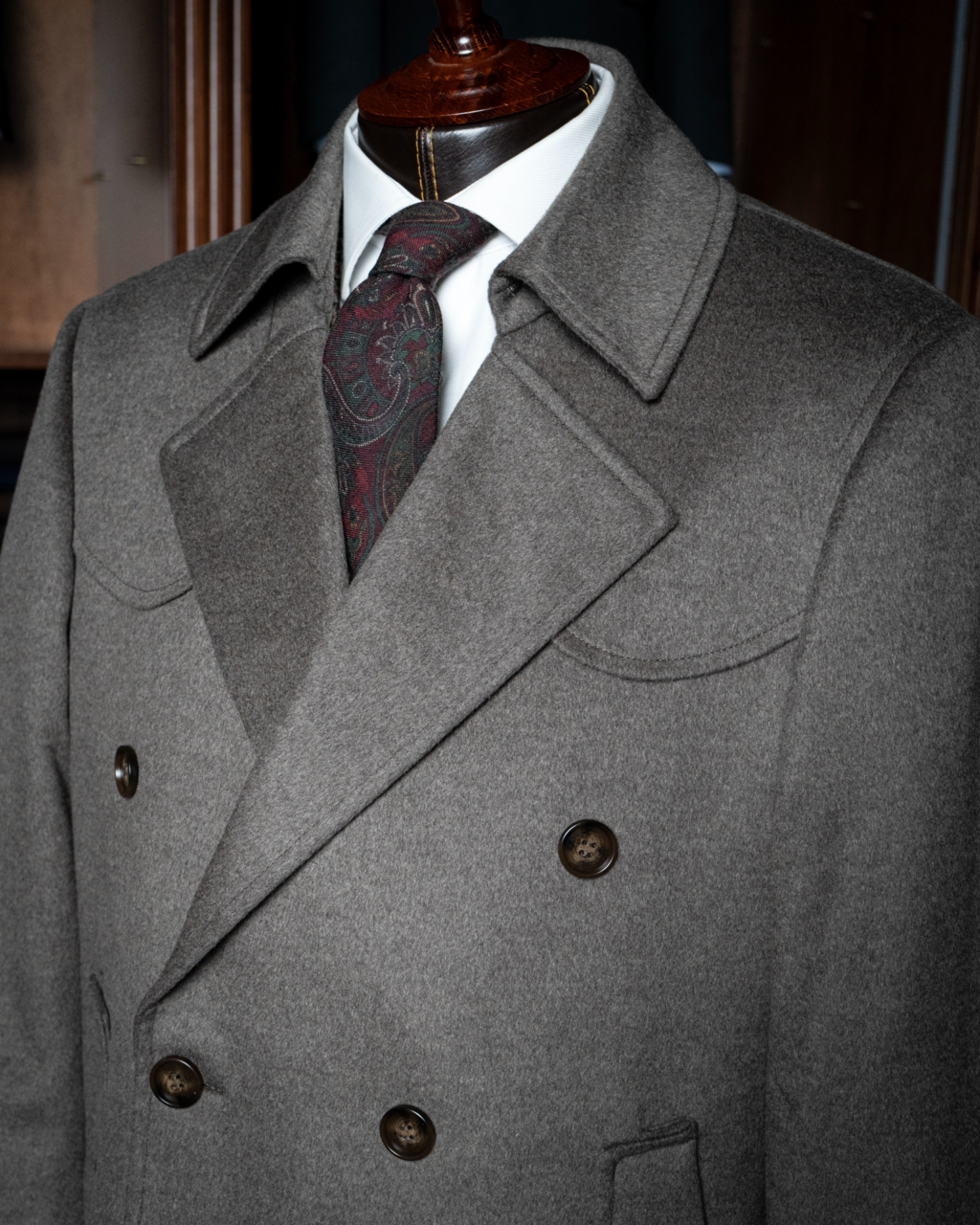 Cappotto Napoleone Grigio Lana Cashmere