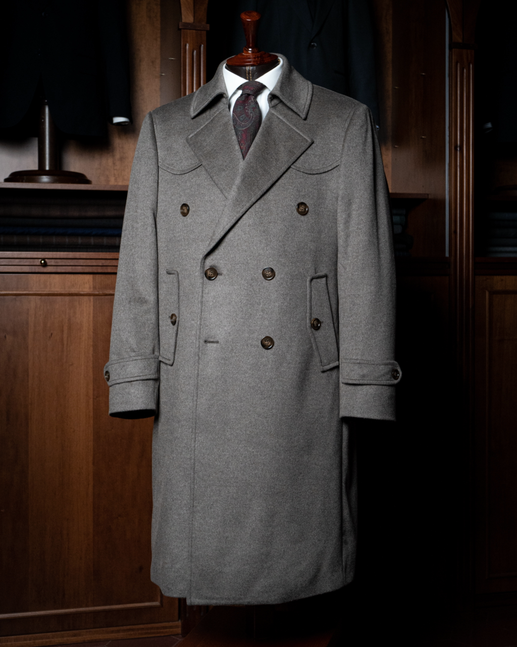 Cappotto Napoleone Grigio Lana Cashmere