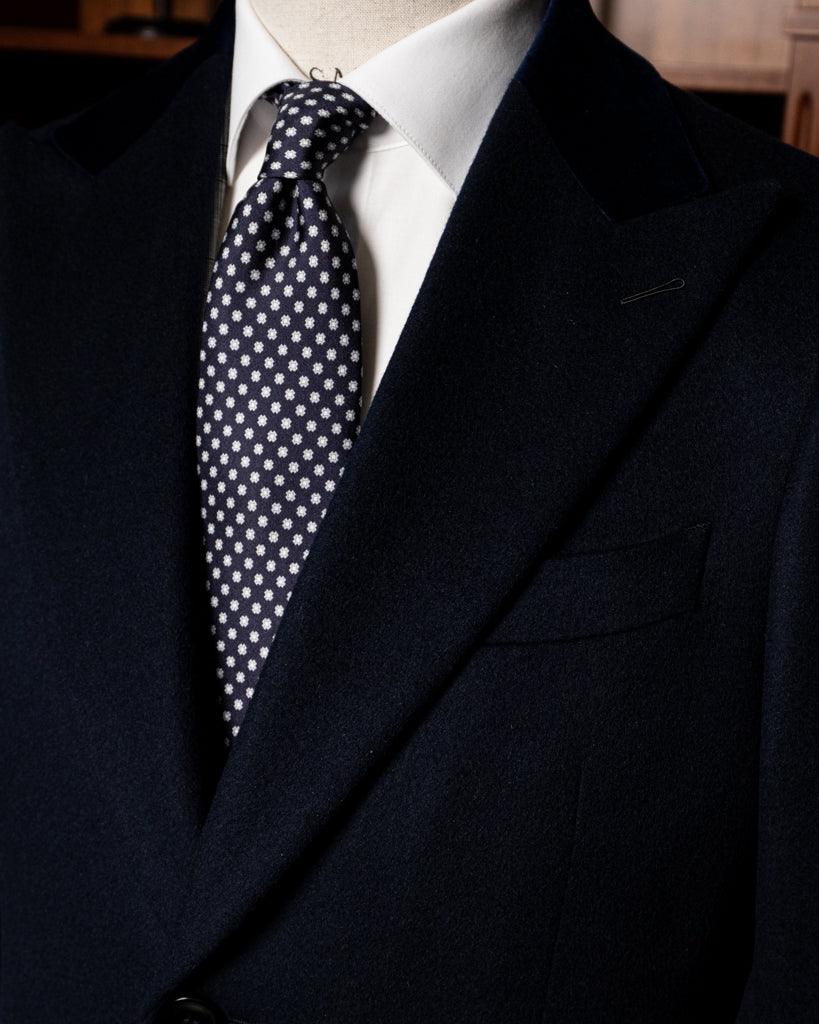 Cappotto Mantegna Blu Scuro Lana Cashmere