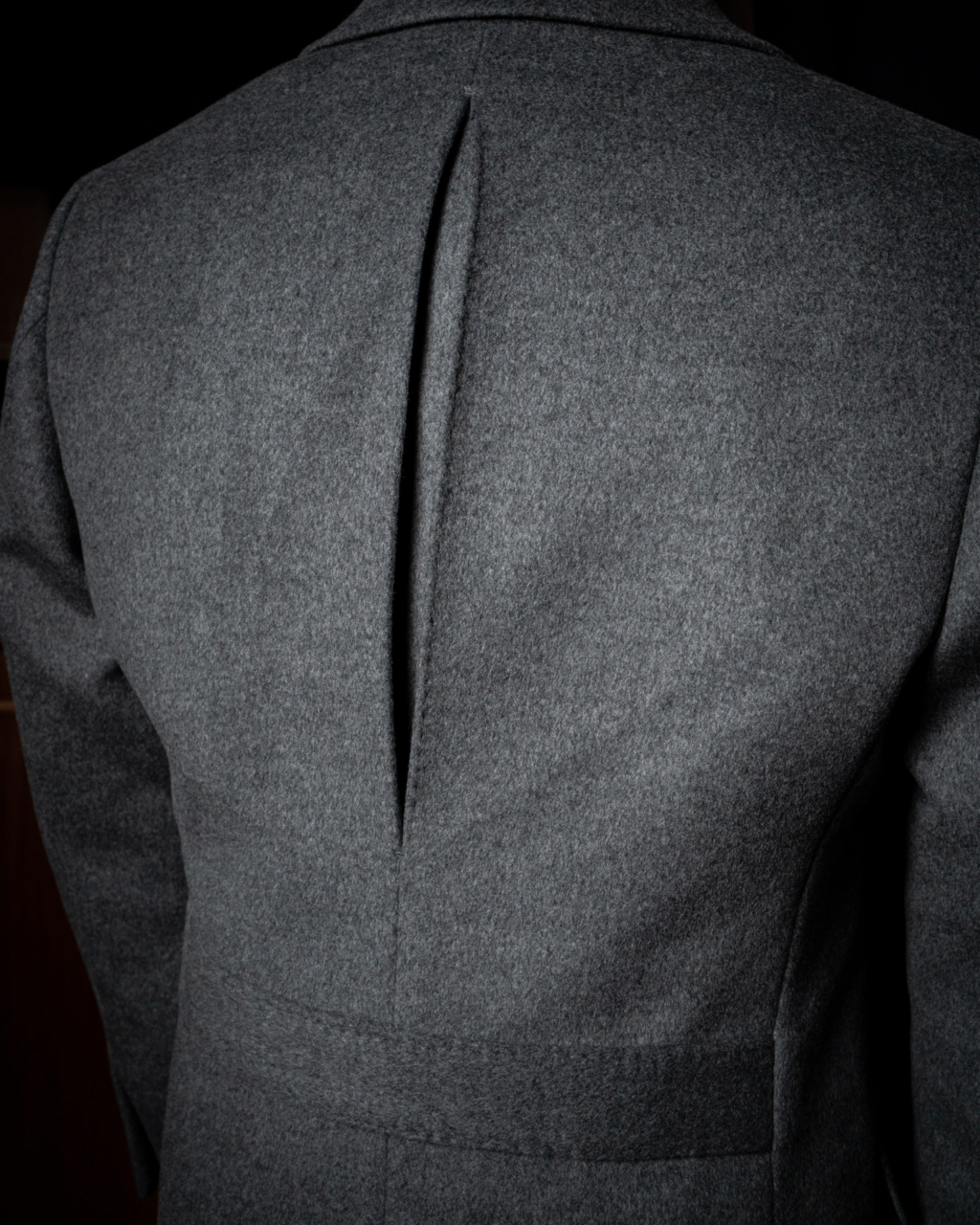 Cappotto Mantegna Grigio Lana Seta