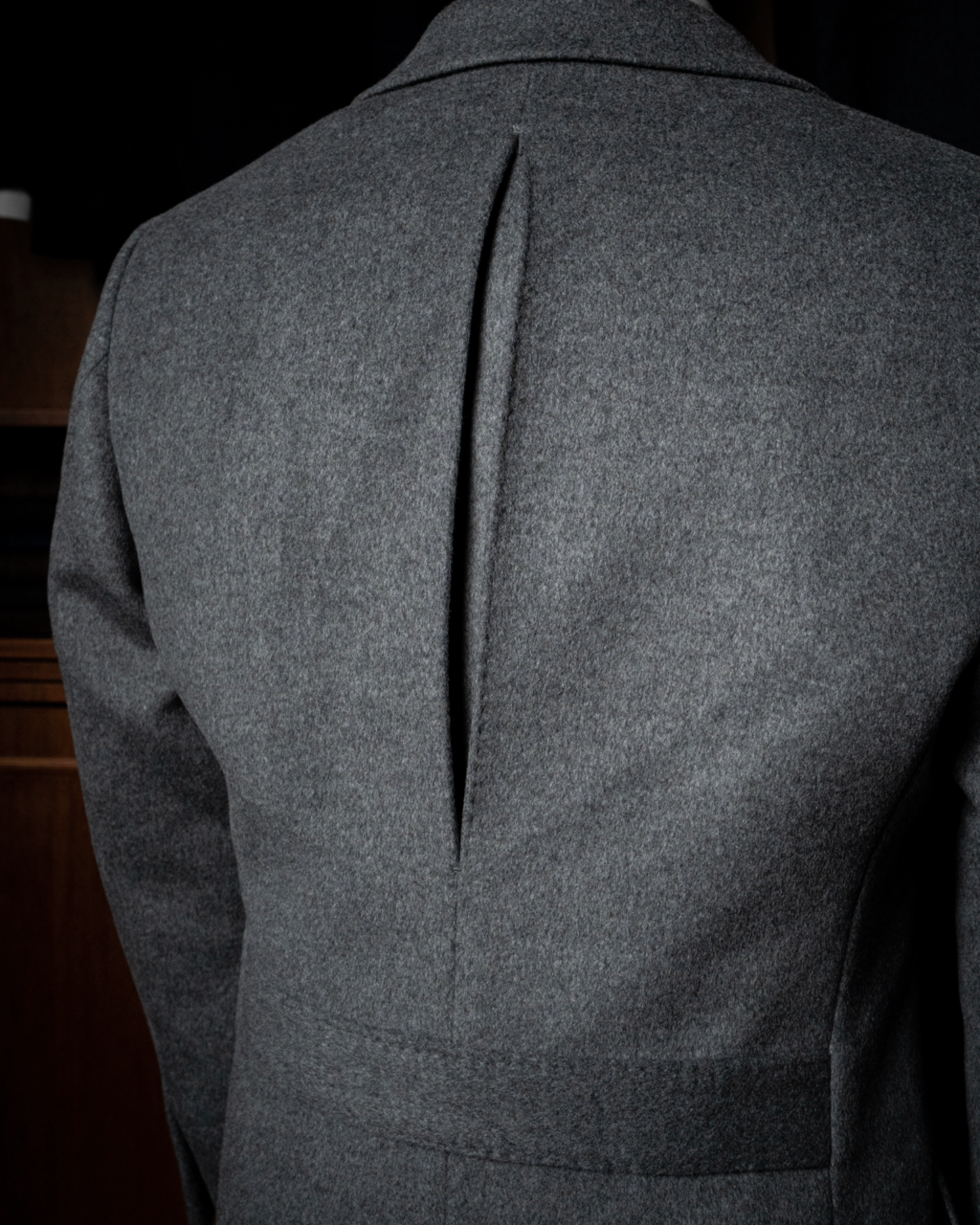 Cappotto Mantegna Grigio Lana Seta