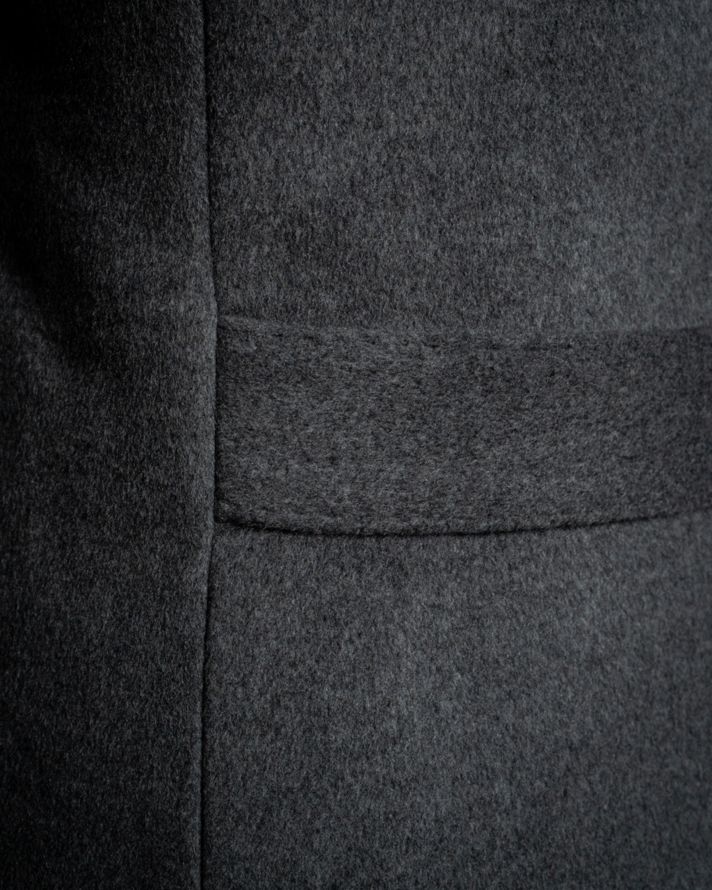 Cappotto Mantegna Grigio Lana Seta