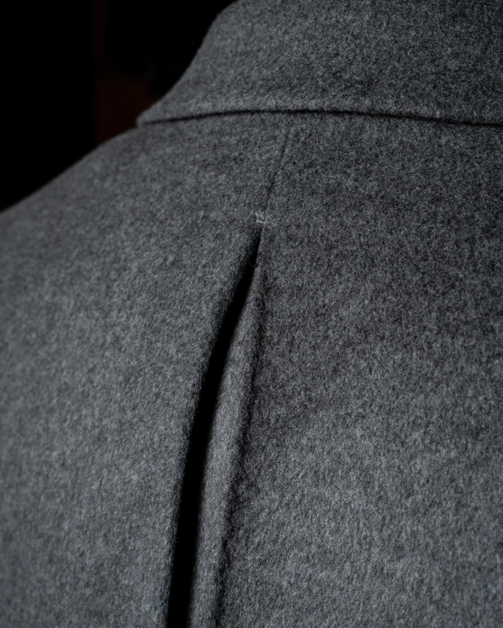 Cappotto Mantegna Grigio Lana Seta