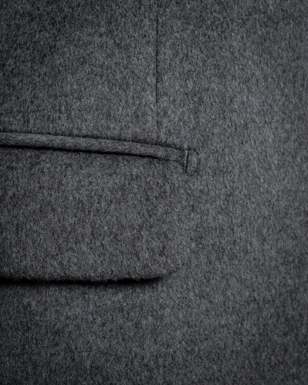 Cappotto Mantegna Grigio Lana Seta