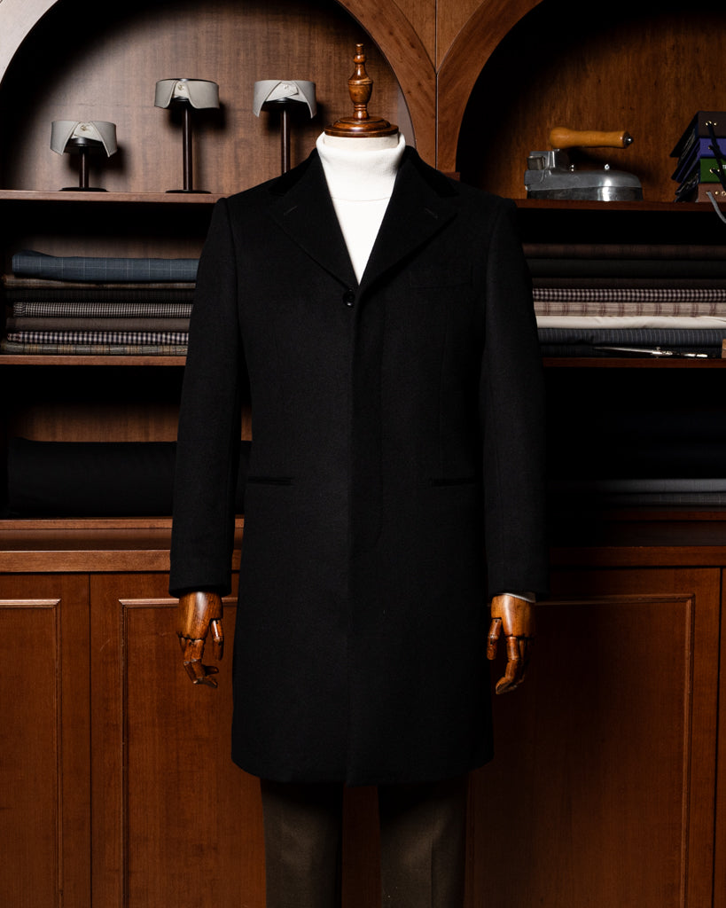 Cappotto Nero Monopetto