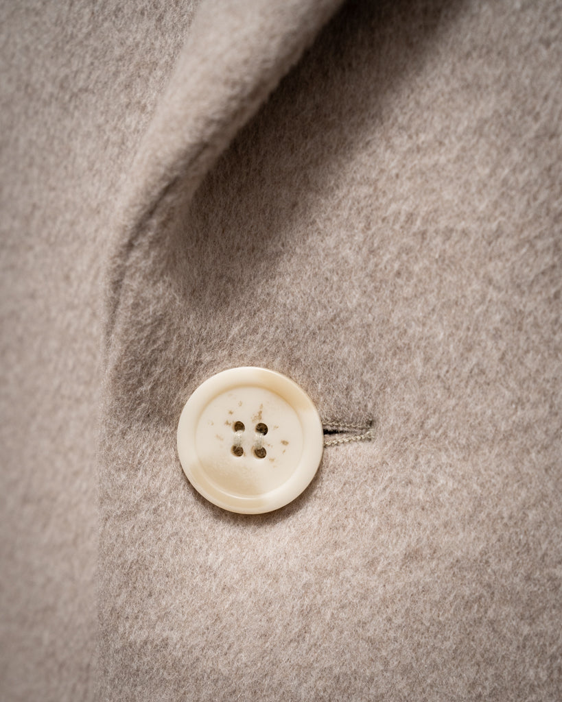 Cappotto Napoleone Sabbia in Lana e Seta