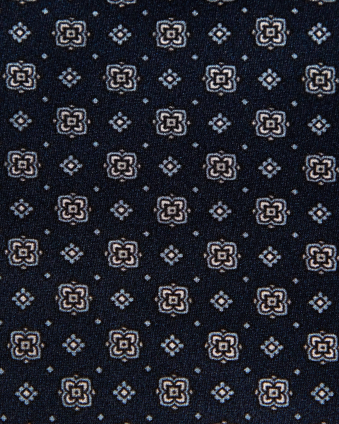 Dark Blue Tie with Micro-Pattern
