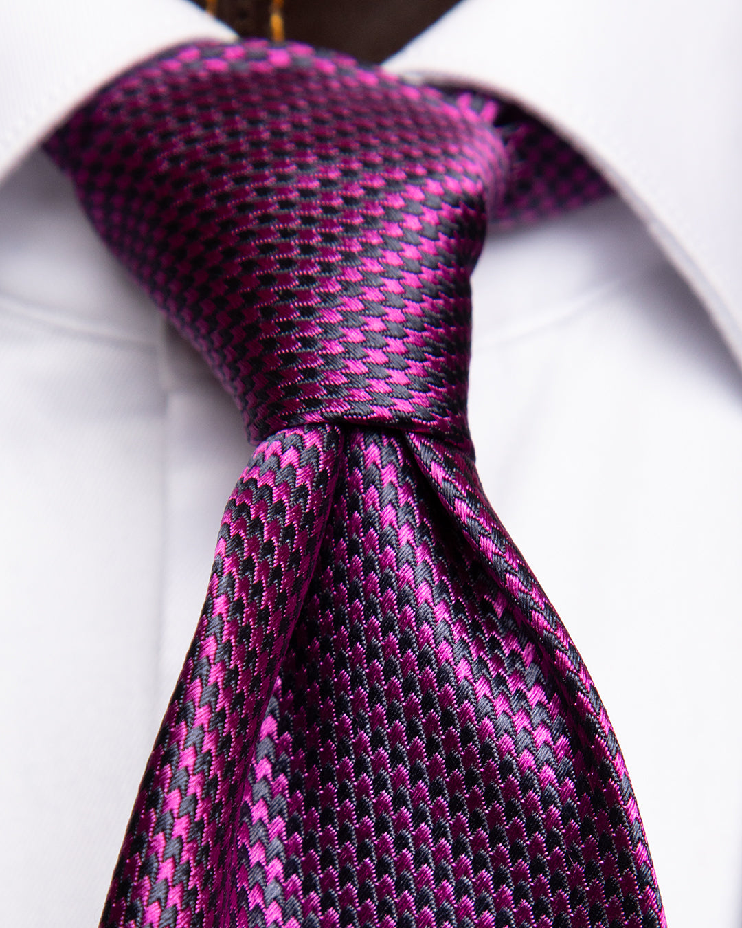 Purple Micro-Pattern Tie